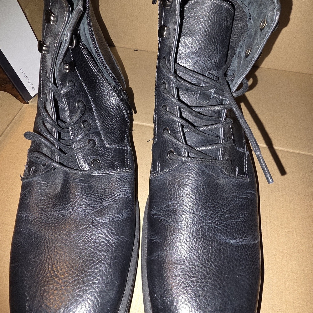 Men's Black Leather Boots
